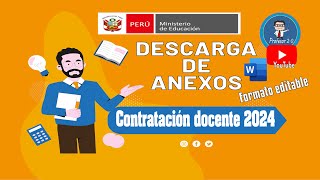 ¿Como puedo descargar los anexos en un formato editable Anexo 89101112 y 19 [upl. by Volney]