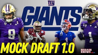 New York Giants  Full 2024 Mock Draft 10 [upl. by Taffy]