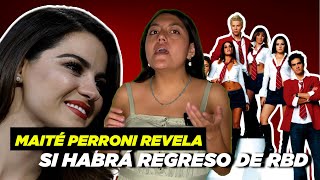 Maite Perroni ¿Regresa RBD a los conciertos [upl. by Arykahs391]