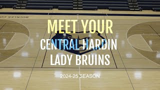 Central Hardin Basketball Lady Bruins Player Introductions 202425 Season [upl. by Eninaj654]