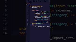 Expense tracker app in 30sec using Python  python projects for beginners  python programming [upl. by Valentine460]