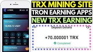 Best TRON TRX Cloud Mining  Free Crypto Mining Site  TRX Investment 2024  New XTRON [upl. by O'Hara82]