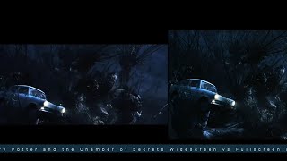 Whomping Willow scene  Harry Potter and the Chamber of Secrets  Widescreen vs Fullscreen DVD [upl. by Odirfliw]