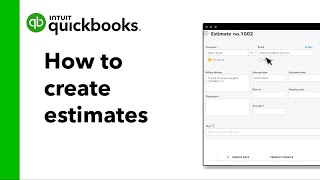 How to create estimates quotes amp proposals in QuickBooks Online [upl. by Aihselat]