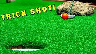 Mini Golf TRICK SHOT Lets Play Mini Golf for Real [upl. by Hartfield]