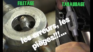 Comment faire un filetage et un taraudage [upl. by Ahseenyt738]