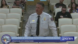 CCFD Fire Chief Brandon Wade recognized at City Council for statelevel appointment [upl. by Creamer]