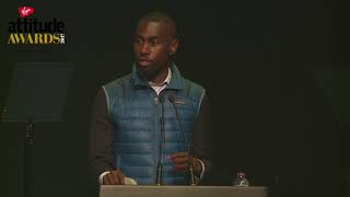 DeRay McKesson accepts Attitudes Activist Award [upl. by Madlin954]