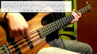 Stevie Wonder  Master Blaster Jammin Bass Cover Play Along Tabs In Video [upl. by Eleira]