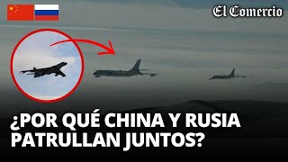 Bombarderos de RUSIA y CHINA patrullan los mares de Chukchi Bering y Pacífico norte  El Comercio [upl. by Adiela]