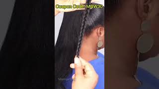 😍Stunning｜Braided Ponytail Tutorial On Short Natural Hair｜Beginner Friendly Hairstyle mybraidedwig [upl. by Schild]