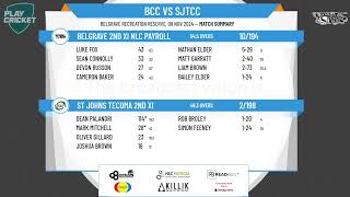 Belgrave 2nd XI NLC Payroll v St Johns Tecoma 2nd XI [upl. by Dnalyar]