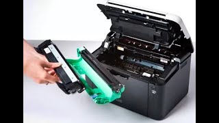 Impressora Brother hl 1202 ensinando a trocar o toner [upl. by Adina269]