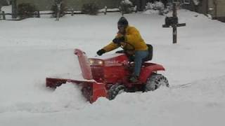 Gravely  Snowblowing after the 2011 quotMidwest Blizzardquot [upl. by Hanover]