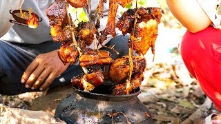 Delicious Ways to Cooking Thick Pork in a Black Clay Pot  Kitchen Foods [upl. by Akcinat]