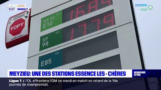 Meyzieu  une des stations essence les moins chères [upl. by Hoffarth]