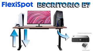 FLEXISPOT E7  EL ESCRITORIO ELECTRICO ELEVABLE PERFECTO flexispot flexispotes [upl. by Lehcer]