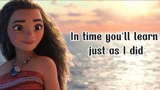 Moana  Where You Are Lyrics From Moana Disney Movie [upl. by Aduhey]