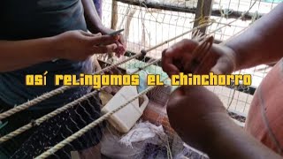 relingando el chinchorro para la pesca del camarón [upl. by Llerahc]