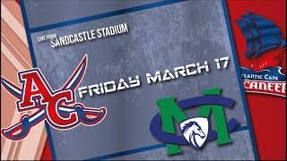 MIDDLESEX vs ACCC BASEBALL  FRI MARCH 17 [upl. by Ahsinit847]