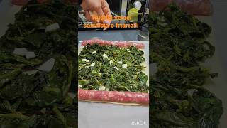 Rustico salsiccia e friarielli Semplice e veloce inshot ricetta [upl. by Ayotnom]