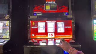 Playing the Amazing Hot Red Screen Slot Machine at Naskila Casino Livingston Tx [upl. by Aziaf]