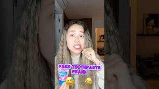 FAKE TOOTHPASTE PRANK shorts iribabyworld prank [upl. by Napoleon]