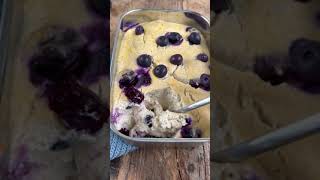 Griess QUARKAUFLAUF 💛 proteinreich vegan amp low carb Rezept shorts Mrs Flury [upl. by Darren363]