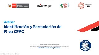 DGPMI Formulación de proyectos de inversión en Centros de Promoción y Vigilancia Comunal [upl. by Aralk90]