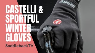 SaddlebackTVs Guide to Winter Cycling Gloves  Sportful Waterproof vs Castelli Insulation [upl. by Nayar679]