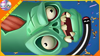 🐍WORMSZONEIO  GIANT SLITHER SNAKE TOP 01  Epic Worms Zone Best Gameplay  Trần Hùng 83 [upl. by Uahsoj]