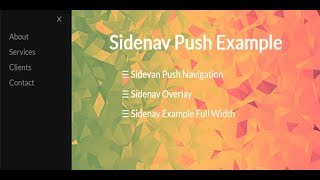 Easy Css Side Navigation Menu Example [upl. by Heathcote]