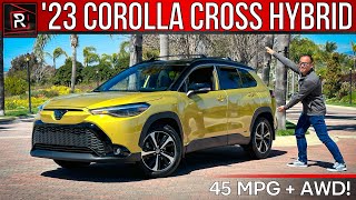 The 2023 Toyota Corolla Cross Hybrid Is An Electrified AWD Shrunken RAV4 [upl. by Sueaddaht]