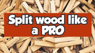 The easiest log splitting method make smaller logs and kindling with the Kindling Cracker [upl. by Enajiram]