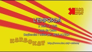 LEmpordà  SOPA DE CABRA  Karaoke en català  KARAOKAT [upl. by Nnylahs710]