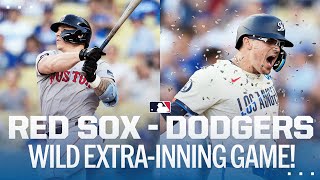 Red Sox and Dodgers battle it out in a WILD extrainning affair [upl. by Sirhc]