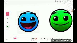 Geometry Dash Faces Speed Art [upl. by Demahum]