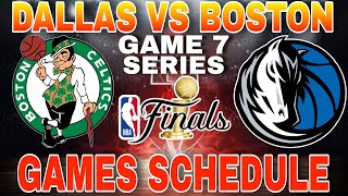 Boston Celtics vs Dallas Mavericks full game series schedule [upl. by Acnayb]