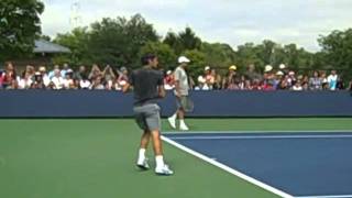 From the Practice Courts at the Western amp Southern Open [upl. by Leonardo542]