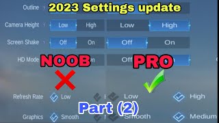 Mobile Legends settings ချိန်နည်း Part2 😗 [upl. by Nnaylime515]