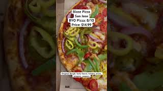 Vegetarian Build Your Own Pizza  Blaze Pizza  San Jose  CA bayareafoodies pizzalover [upl. by Clarise]