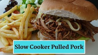 Slow Cooker Pulled Pork  Easy BBQ Pork Recipe  Crock Pot [upl. by Uis48]