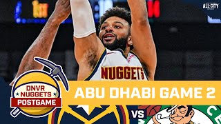 Nuggets Postgame What did we learn about Jokic amp Denvers depth in Abu Dhabi [upl. by Gazo274]