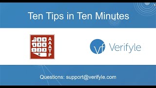 Verifyle 10 Tips in 10 Minutes for AAATP Members [upl. by Theurich]