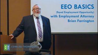 EEO Equal Employment Opportunity Basics with Brian Farrington [upl. by Groscr498]