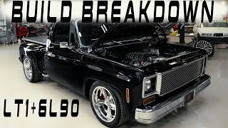 Build Breakdown 1974 C10 with LT1 6L90 Swap 4K [upl. by Norton]