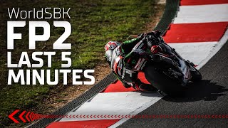 Razgatlioglu and Reas mind games 🧘‍♂️ in FINAL 5 MINUTES of FP2 at Portimao 💥  PRTWorldSBK [upl. by Airdnola618]