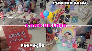 ANIVERSÁRIO DE 1 ANO DA MINHA LOJA INFANTIL 🥳🎉💝 VLOG  arrumação e festa [upl. by Wilhelmine]