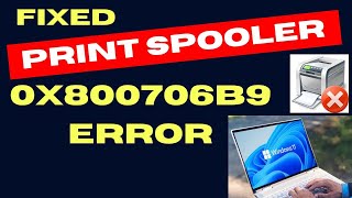 Print Spooler error 0x800706b9 in Windows 11  10 Fixed [upl. by Wurst]