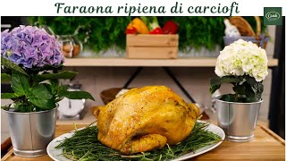 Faraona ripiena di carciofi  ricette per pasqua  Guidi di Roncofreddo [upl. by Obediah]